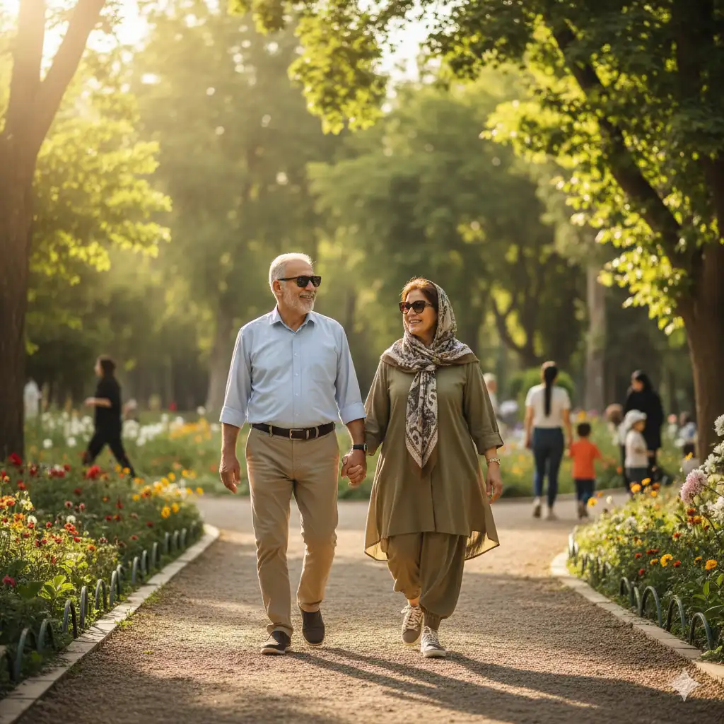 یک زوج سالمند ایرانی