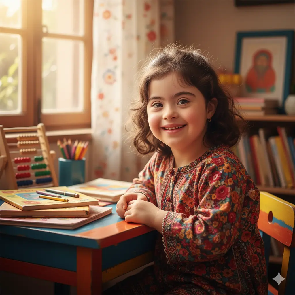 فرد مبتلا به سندروم داون